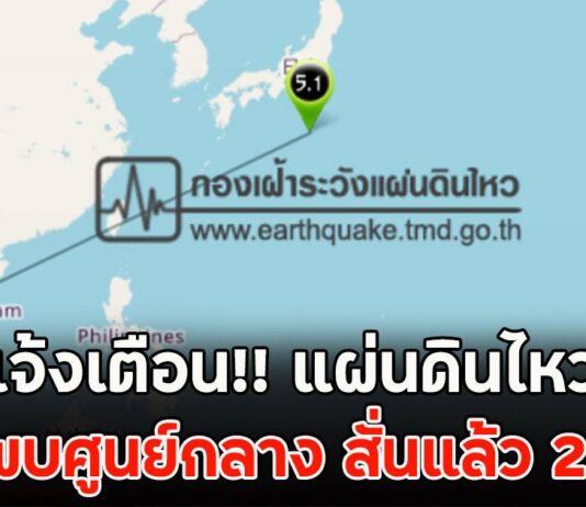 แจ้งเตือน!! แผ่นดินไหว ไทยพบศูนย์กลาง สั่นแล้ว 2 ครั้ง | มุมข่าว